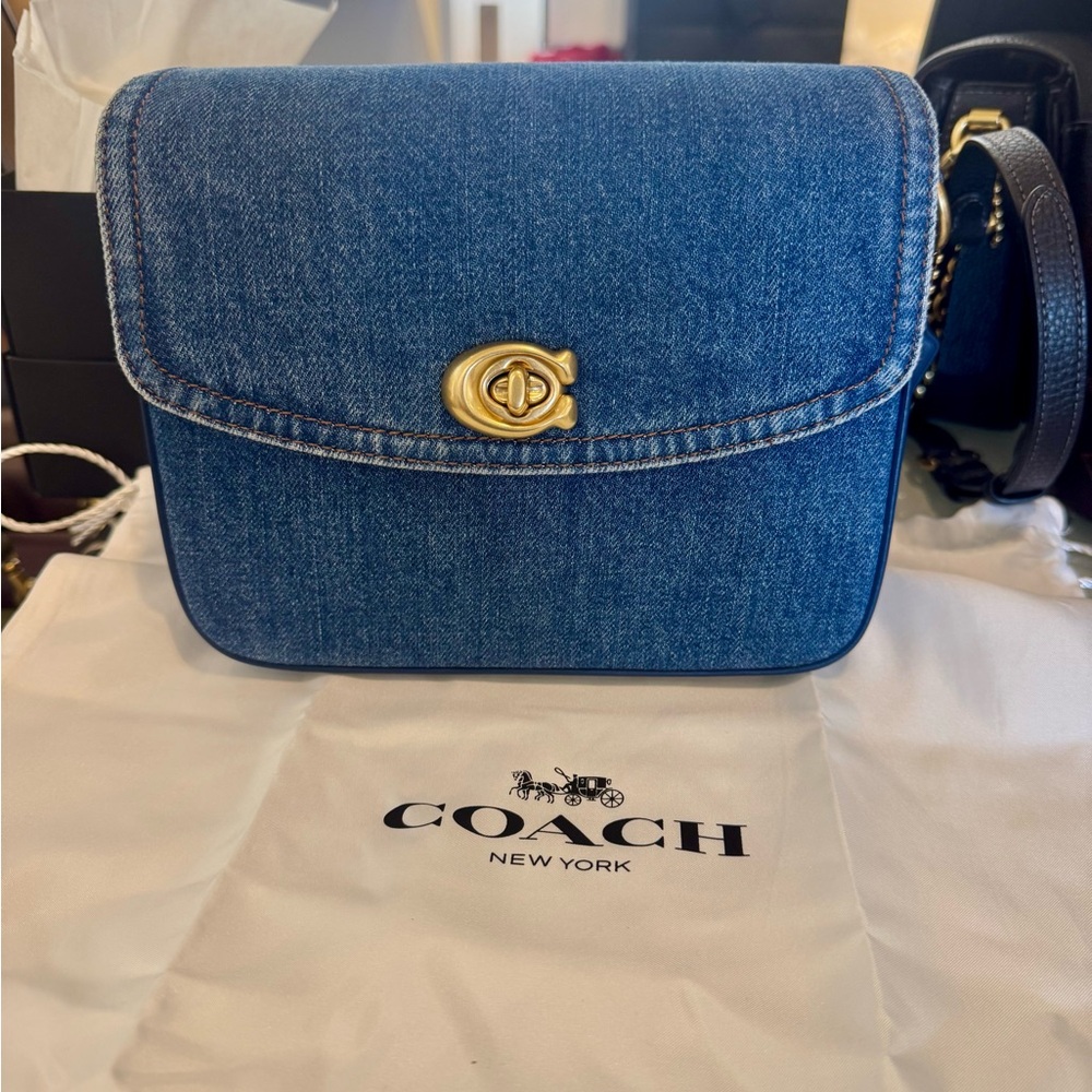 Coach Cassie 19 Denim Crossbody Bag